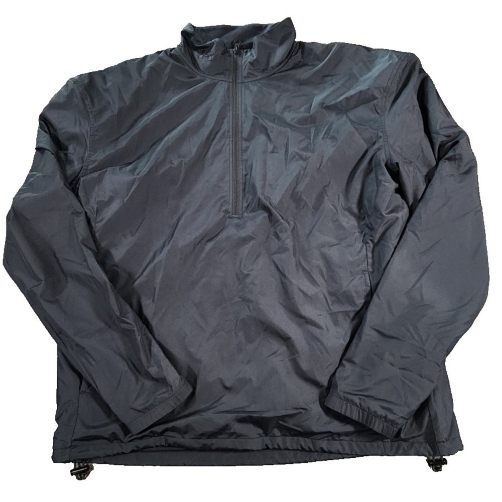 Under Armour Mens Large Black Quarter Zip Windbreaker‎ Pullover Jacket L/G/G